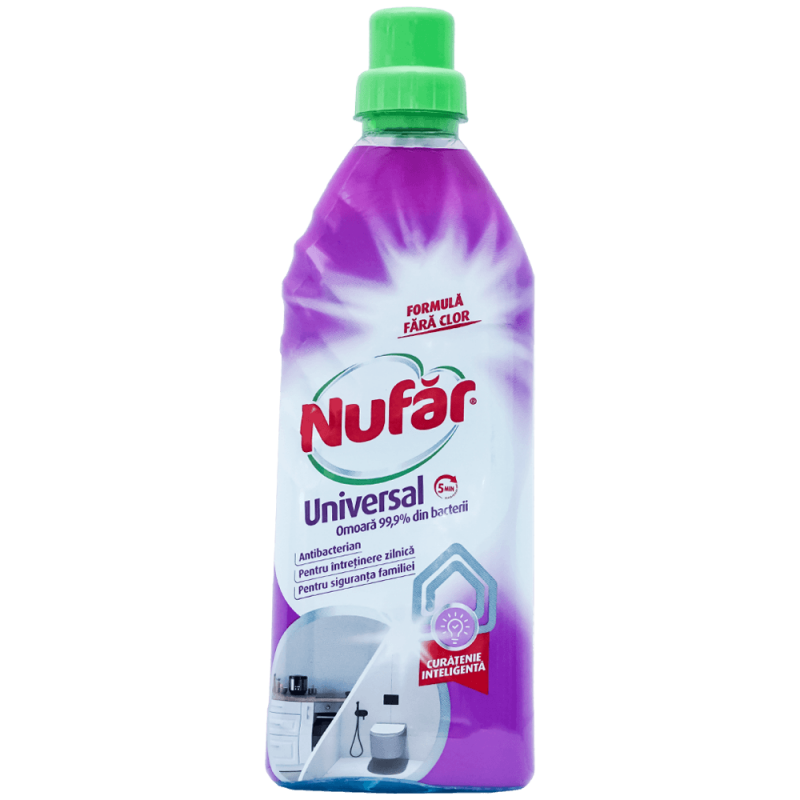 Dezinfectant universal fara clor 750ml antibacterian Nufar